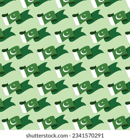 Pakistan Independence Day Pattern Seamless Background