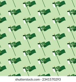 Pakistan Independence Day Pattern Seamless Background