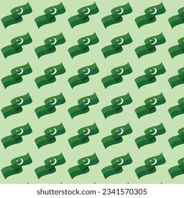 Pakistan Independence Day Pattern Seamless Background