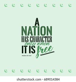 Pakistan Independence Day Quotation