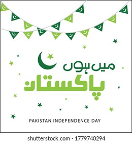 Pakistan Independence Day Vector Banner Design