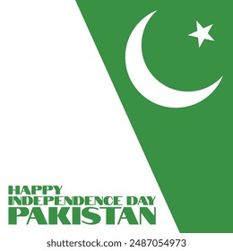 Pakistan Independence Day vector icon. Pakistan day banner. happy independence day Pakistan