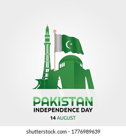 Pakistan Independence Day Vector Illustration