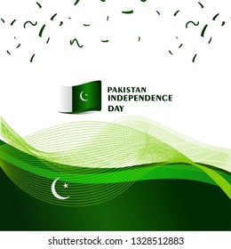 Pakistan independence Day Vector Template Design Illustration