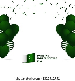 Pakistan independence Day Vector Template Design Illustration