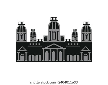 pakistan landmark noor mahal illustration