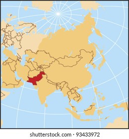 Pakistan Locate Map