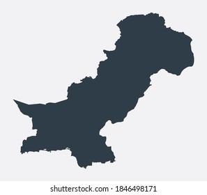 Pakistan Map, Country Flat Map 