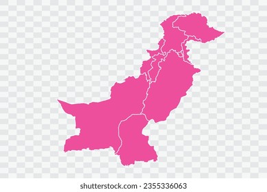 Pakistan Map Fuscia Color Background quality files png