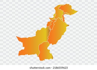 Pakistan Map Gold Dust Color on White Backgound png