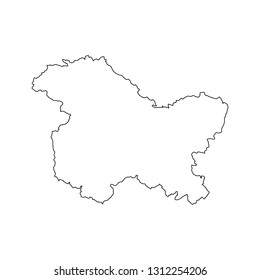 Pakistan map in outline