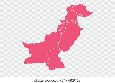 Pakistán Map punch Color Archivos de calidad de fondo png