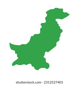 Pakistan Map. Pakistan topography. Vector.