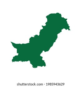 Pakistan Map.Pakistan Map vector illustration. Pakistan Map silhouette