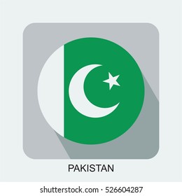 pakistan nation flag, flat design vector asia flag design