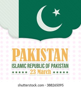 Pakistan National Day 23 March Celebration Card, Web Banner, Background, Badges Design