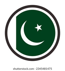 Pakistan Nationality Flag V88 Patch Modern Design Patch Commercial Use