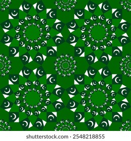 pakistan pattern. star mandala background. vector illustration