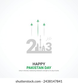 Pakistan Resolution Day. Pakistan Resolution Day Kreative Anzeigen Design. Post, Vektor, 3D-Illustration.