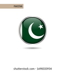 Pakistan round flag vector design template