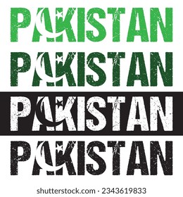 Pakistan Typography design Vector illustration 