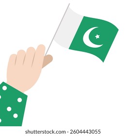 Pakistan vector flat illustration on the white background