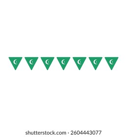Pakistan vector flat illustration on the white background