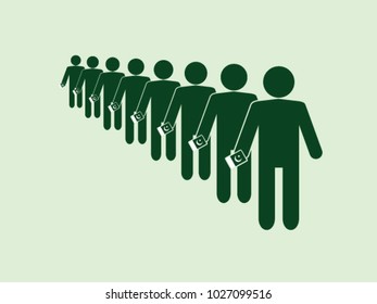 Pakistan Voter Queue