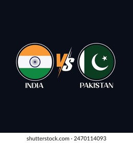 Partido Copa Mundial de Críquet Pakistán vs India T20, Ilustraciones vectoriales editables gratis para propósitos de negocios o uso personal