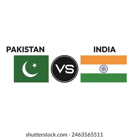 Pakistan vs India Match banner. Template design. cricket match between Pakistan and India. EPS Vector for sports art file in vector illustration. use for social media post design web and much more.