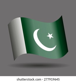 Pakistan waving flag