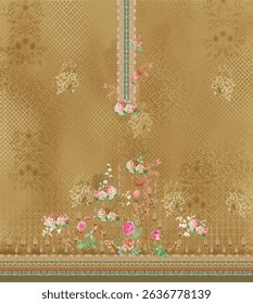 Pakistani Bin Saeed Digital kurtis for Textile Design