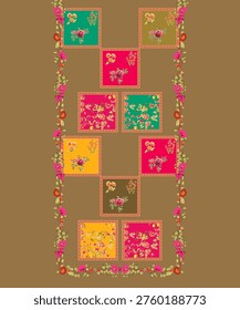 Pakistani Bin Saeed Digital kurtis for Textile Design
