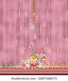 Pakistanische digitale Kurtis für Textile Organdy Design