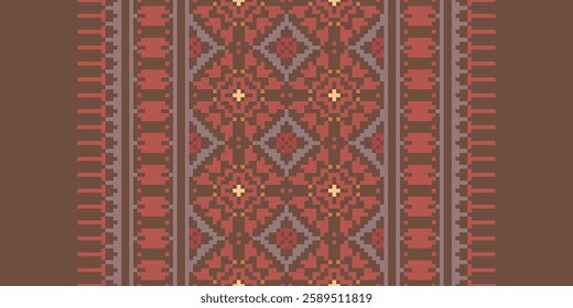 Pakistani dresses pattern Seamless Australian aboriginal pattern Motif embroidery, Pixel Ikat embroidery vector Design for Print tapestry floral kimono repeat pattern lacing spanish motif