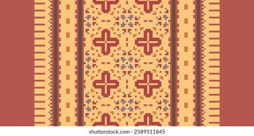 Pakistani dresses pattern Seamless Australian aboriginal pattern Motif embroidery, Pixel Ikat embroidery vector Design for Print vyshyvanka placemat quilt sarong sarong beach kurtis Indian motifs