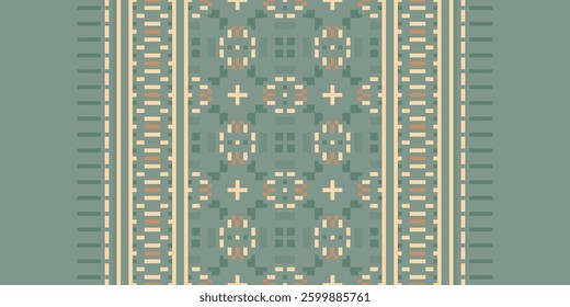 Pakistani dresses pattern Seamless Mughal architecture Motif embroidery, Pixel Ikat embroidery vector Design for Print vyshyvanka placemat quilt sarong sarong beach kurtis Indian motifs