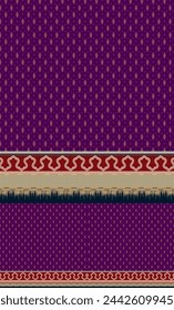 
Pakistani Kurti digital design flower Exquisite border design, border pattern - illustration