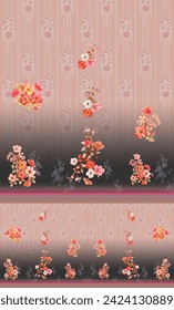 Pakistani Kurti digital design 
Textile Three Pieces Design, Pakistani Ladies Kurti- illustration
