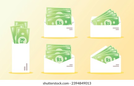 Pakistani Rupee Money in Envelope 