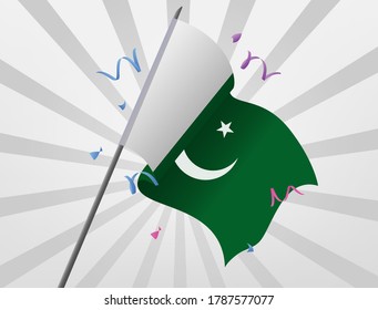Pakistan's celebratory flag is flying at high altitudes