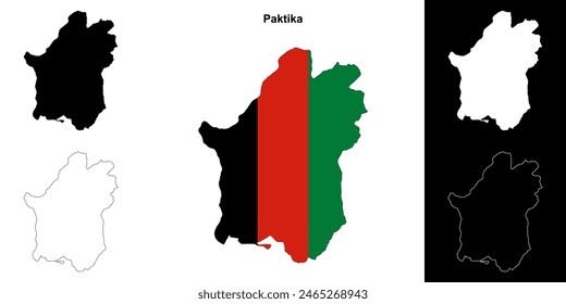 Mapa de la provincia de Paktika