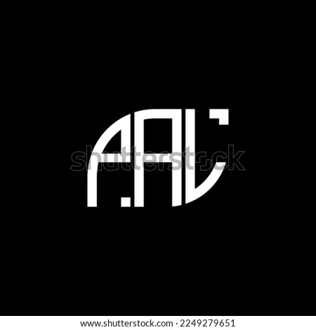 PAL letter logo design on black background.PAL creative initials letter logo concept.PAL vector letter design.
 Imagine de stoc © 