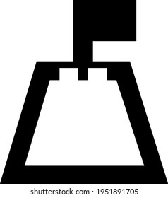 Palace black and white symbol