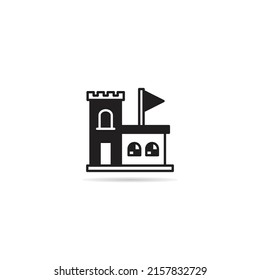 palace building icon vector illustration