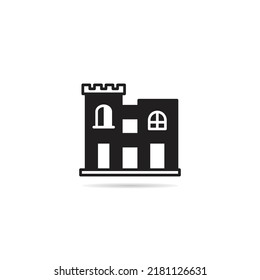 palace building icon vector illustration