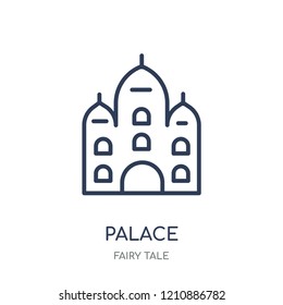 Palace icon. Palace linear symbol design from Fairy tale collection. Simple outline element vector illustration on white background.