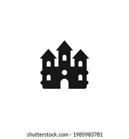 palace icon vector on a white background