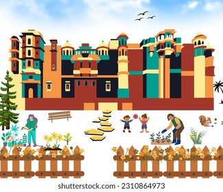 palace model building creative design vector model tourist place make children garden beautiful images picture photography art painting works done 