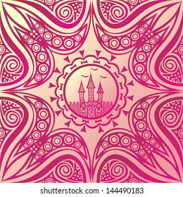 Palace pattern background vector illustration